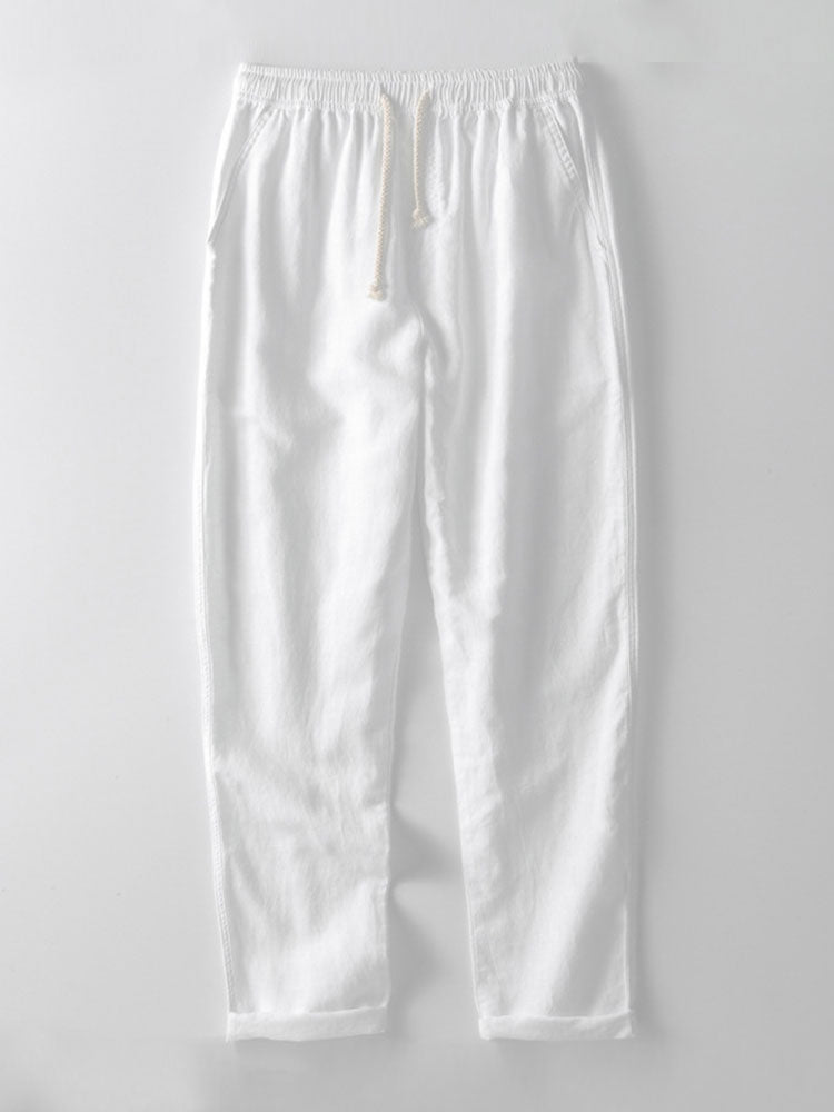 Abito casual Leo con pantaloni di lino