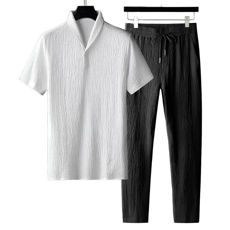 Polo e pantaloni in cotone