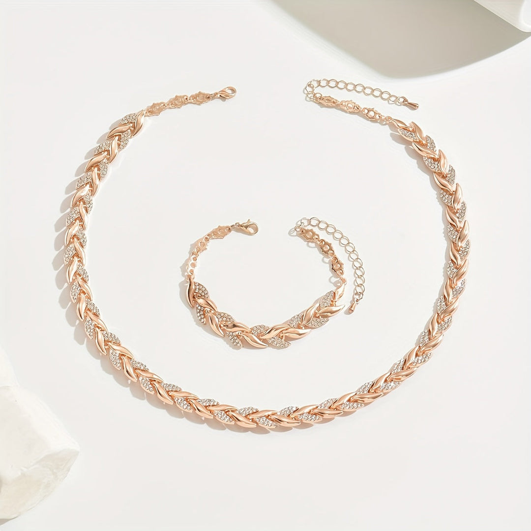 Set Elegante con Strass in Vetro a Coda di Pesce