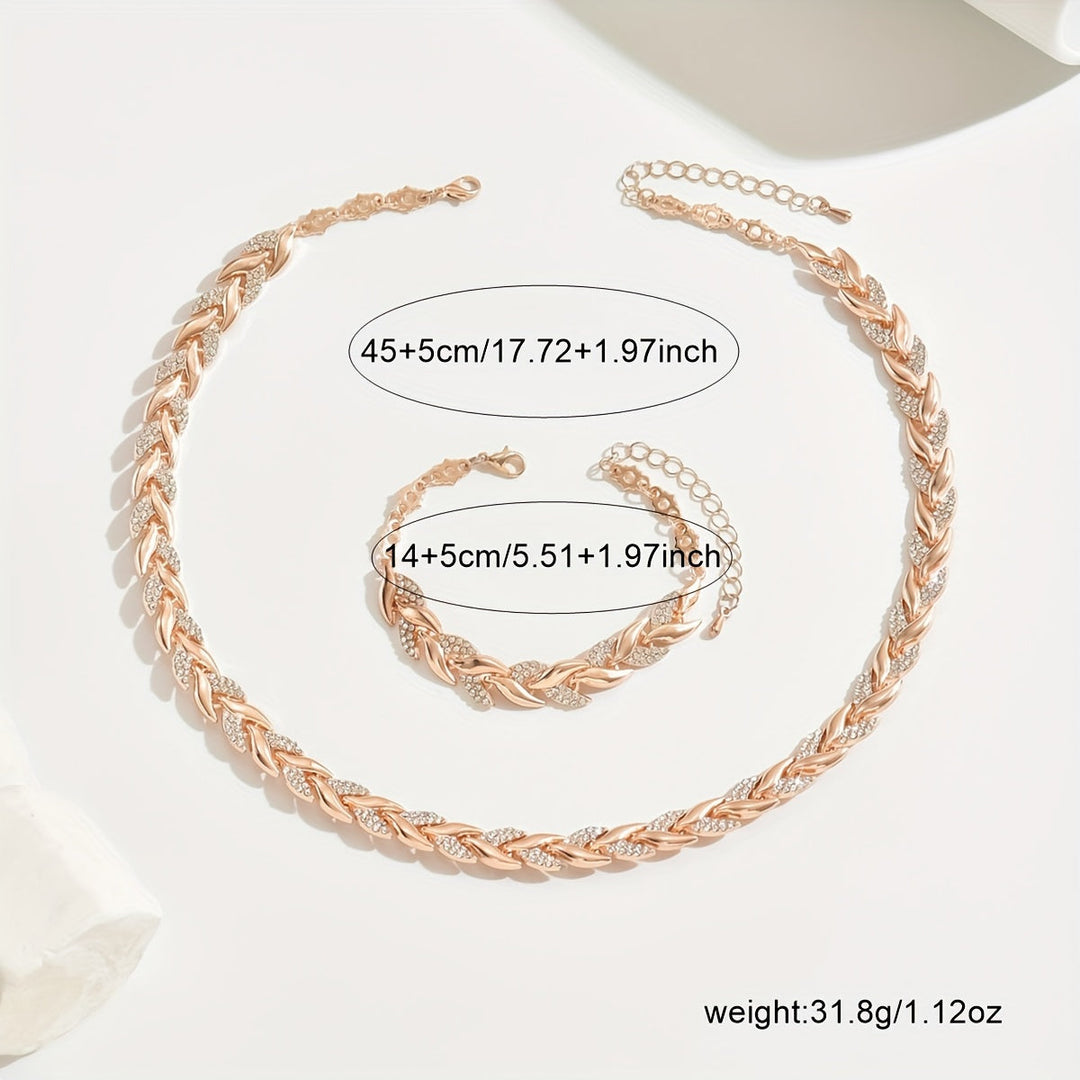 Set Elegante con Strass in Vetro a Coda di Pesce