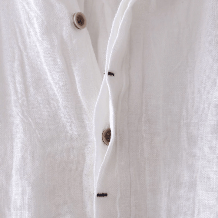Camicia di lino a maniche corte David