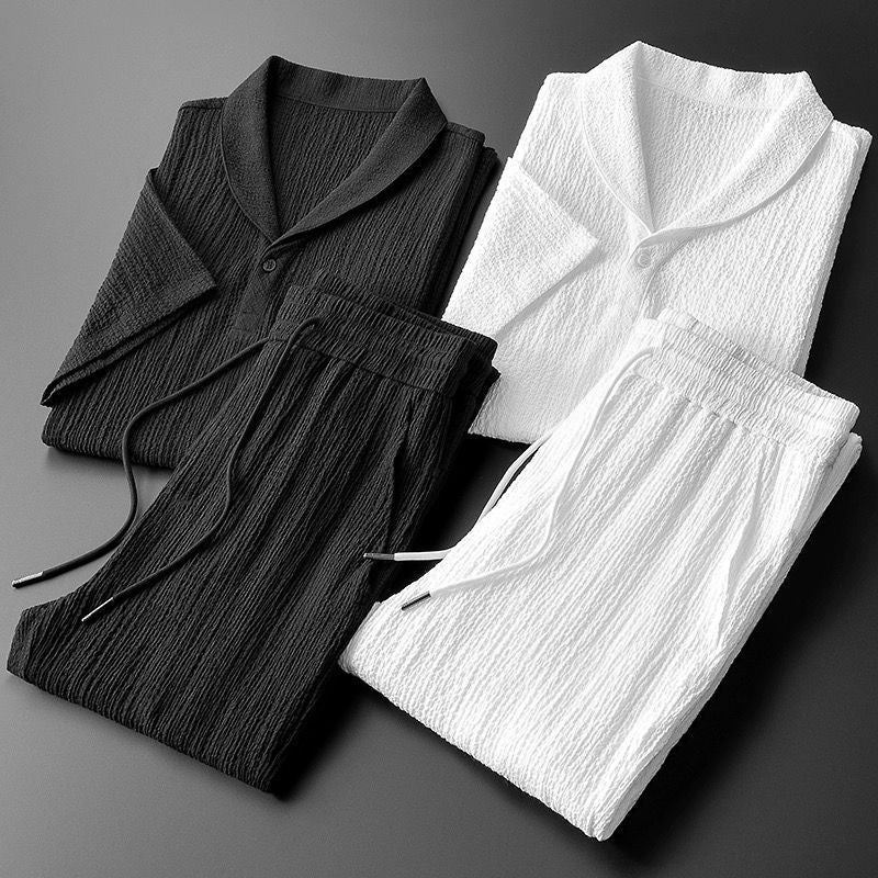 Polo e pantaloni in cotone