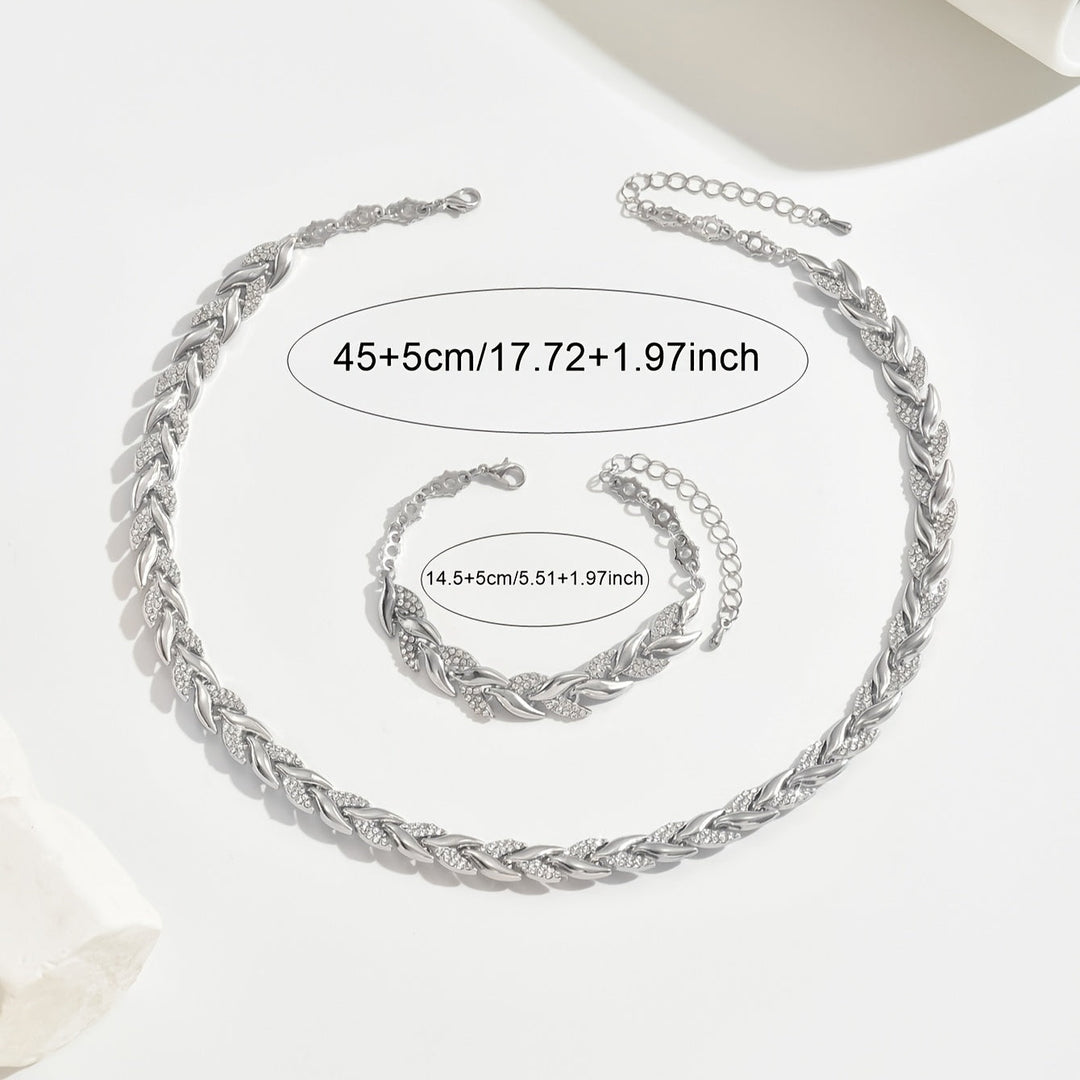 Set Elegante con Strass in Vetro a Coda di Pesce