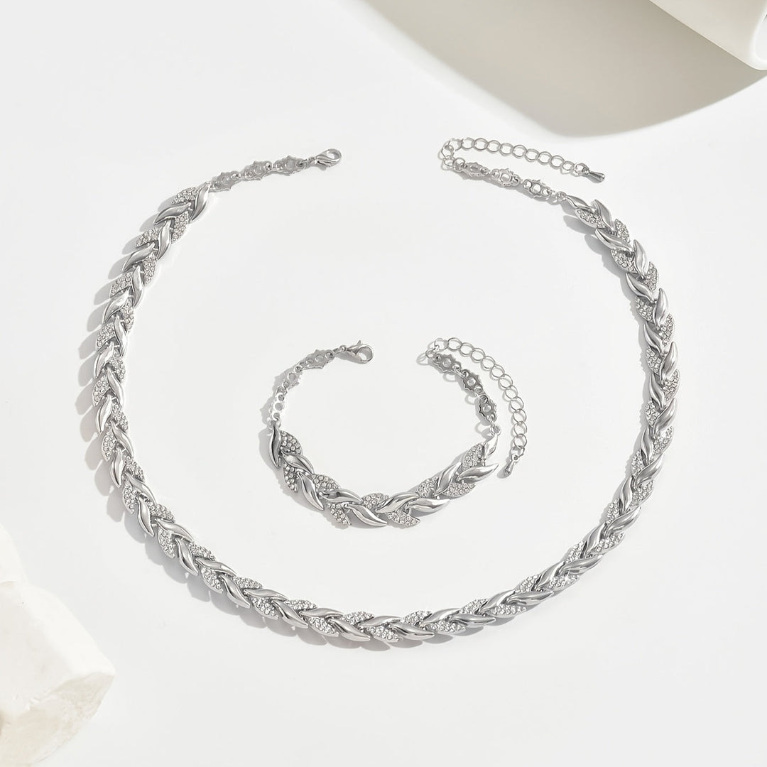 Set Elegante con Strass in Vetro a Coda di Pesce