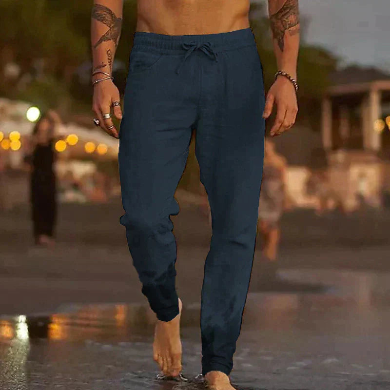 Pantaloni in lino Jaxx