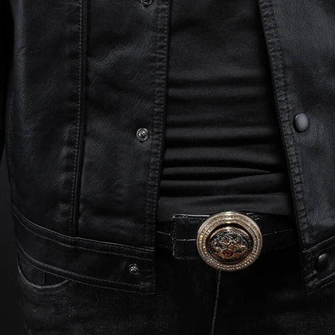 Giacca leggera in pelle