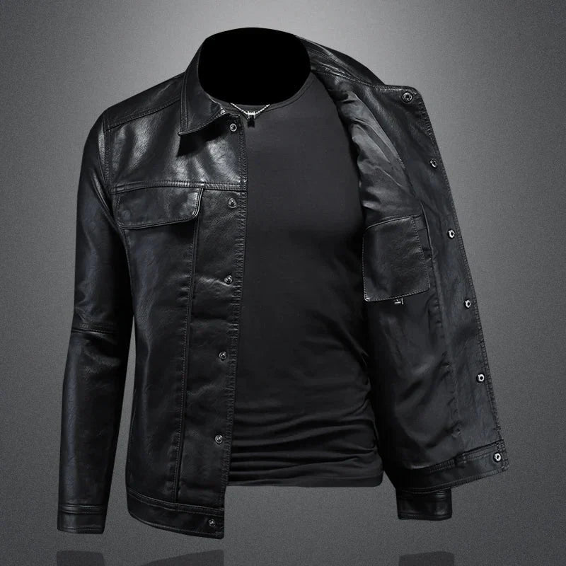 Giacca leggera in pelle