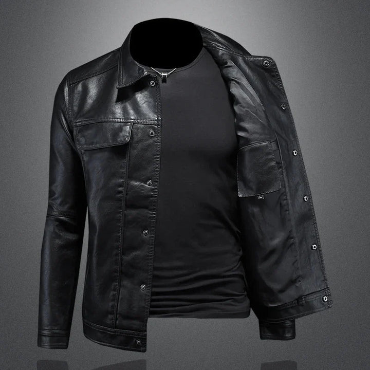 Giacca leggera in pelle