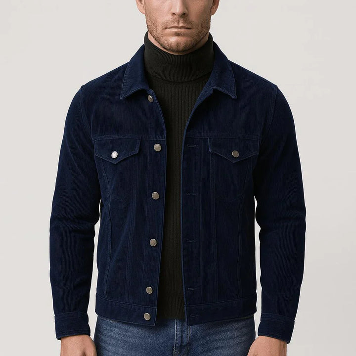 Giacca in Denim a Coste