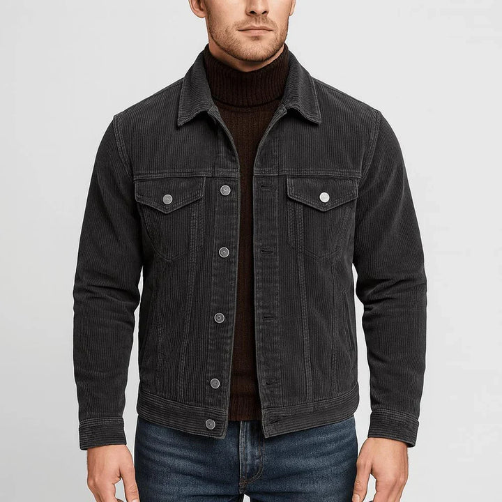 Giacca in Denim a Coste