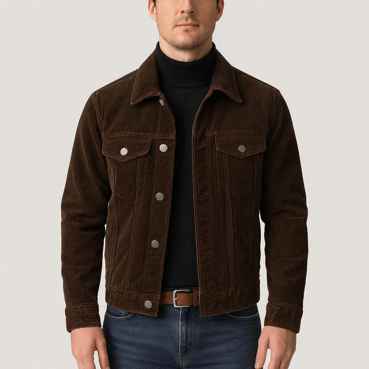 Giacca in Denim a Coste