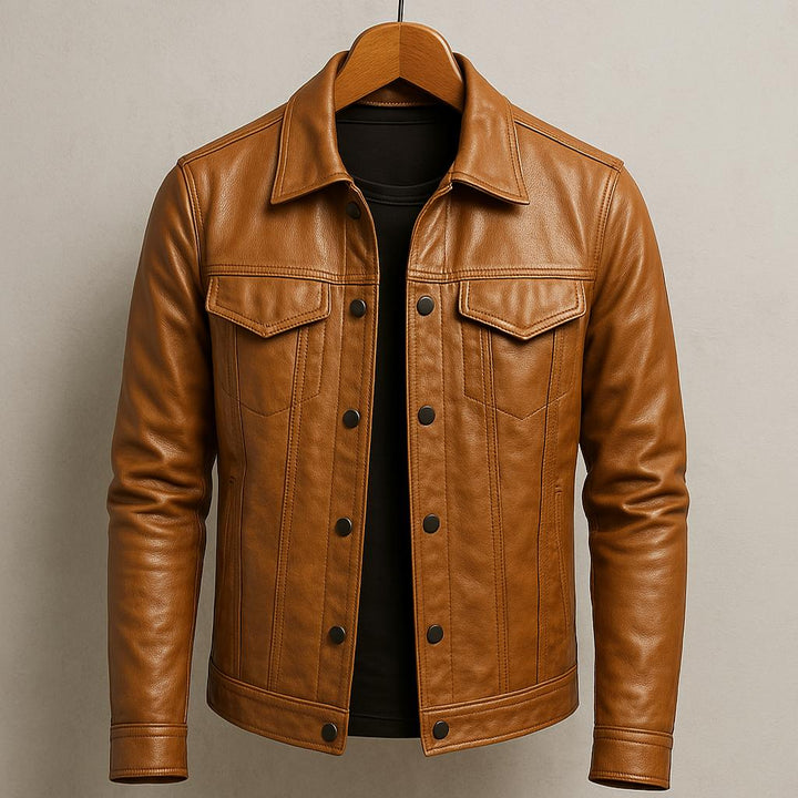 Giacca leggera in pelle