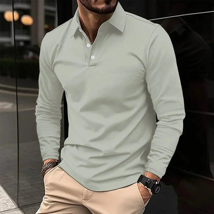 Polo James Casual a maniche lunghe